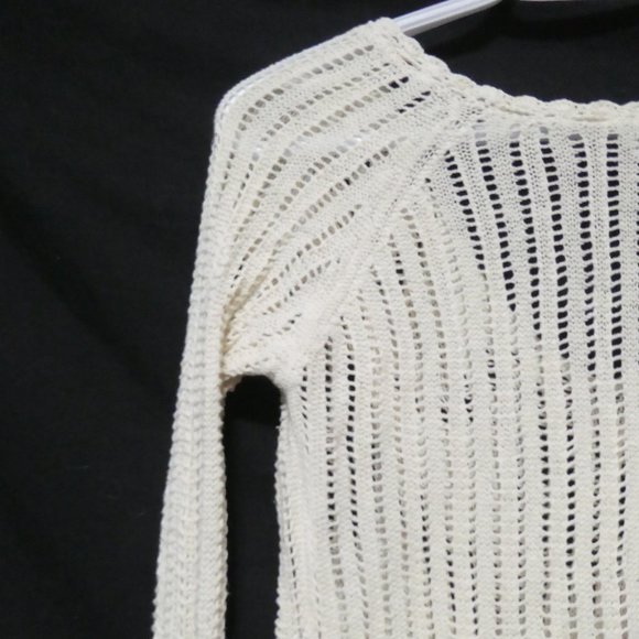 Retro | GAP | small | Ivory Crochet Style Long Sleeve Lightweight Sweater | NWOT - Picture 11 of 16